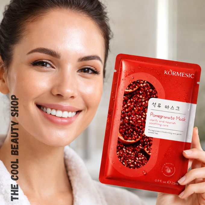 ماسك الوجه Kormesic بخلاصة الرمان الكوري | ترطيب عميق وإشراق فوري
